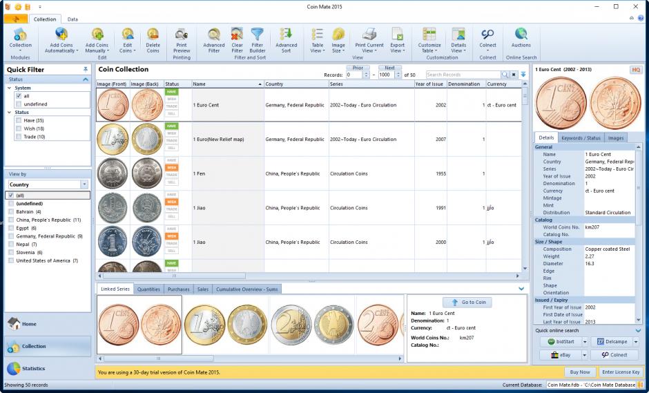 screenshot of program