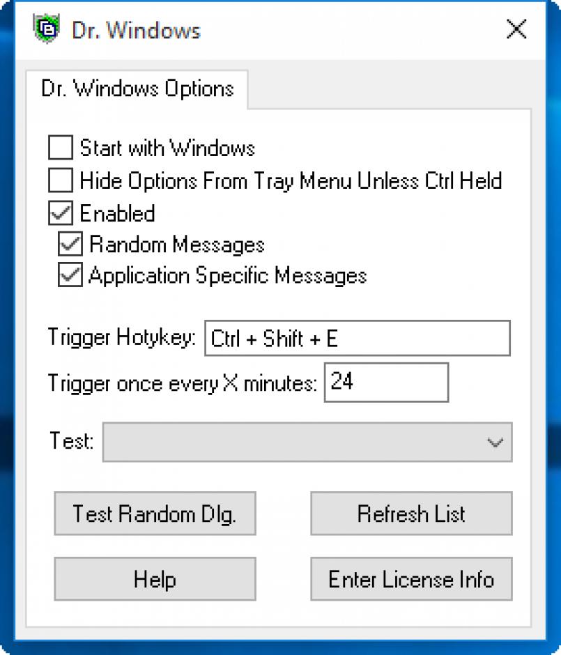 Dr.Windows main screen