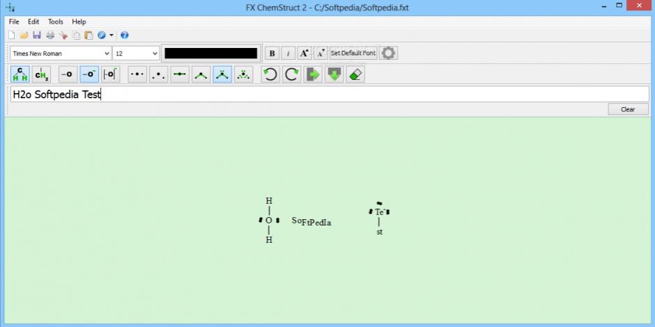 screenshot of program