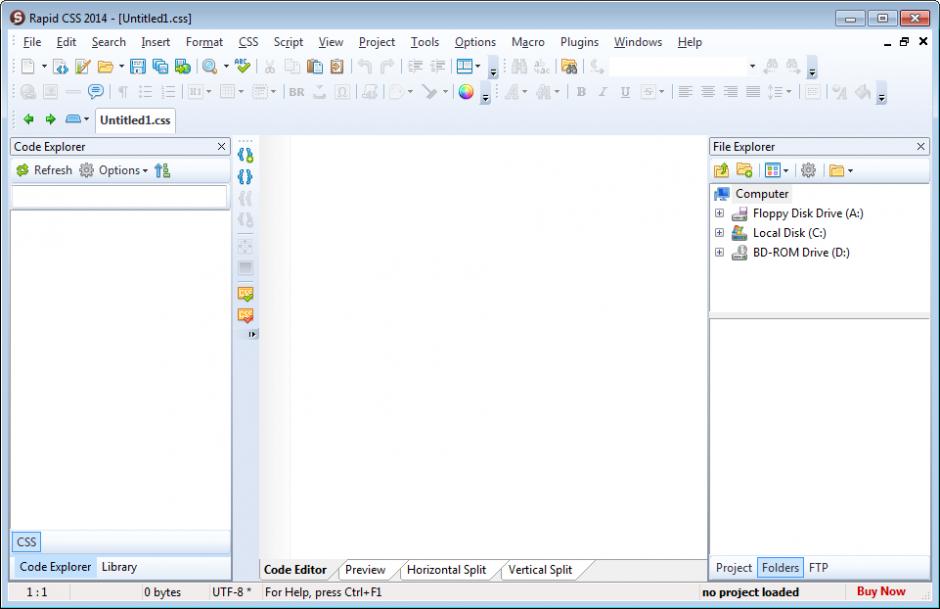 screenshot of program