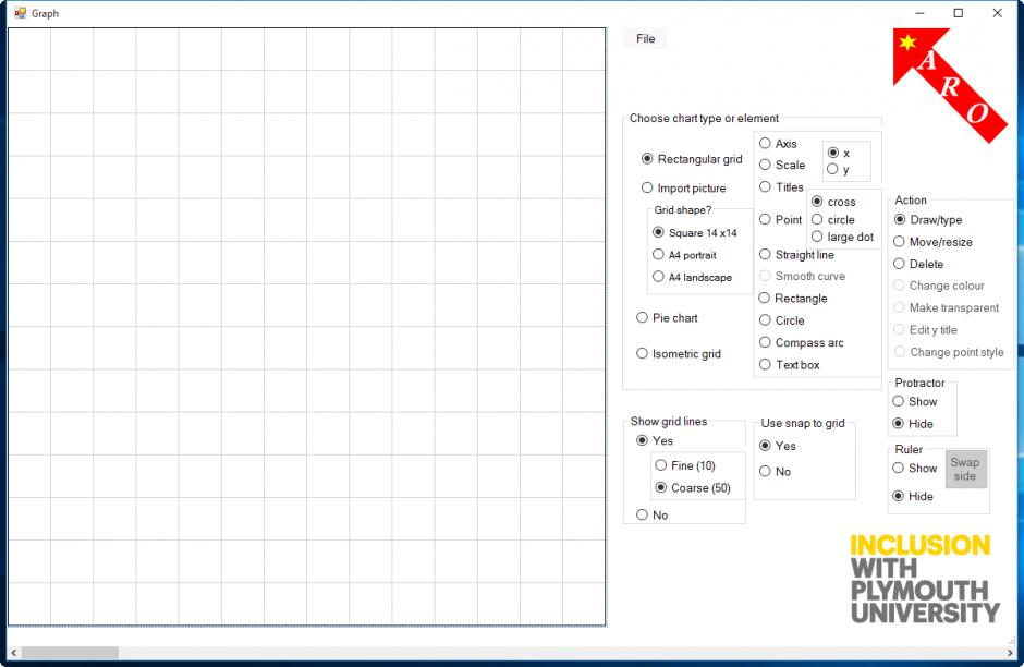 Assisted dRawing toOl main screen