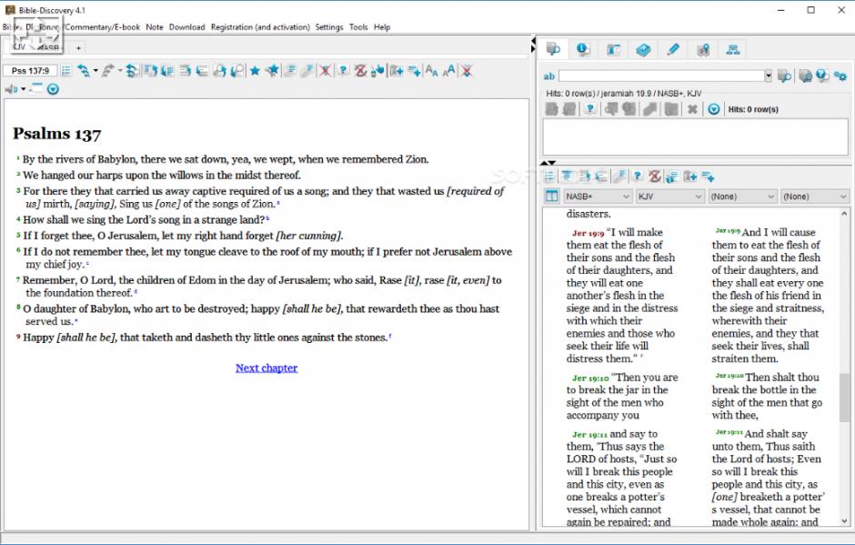 Bible-Discovery main screen