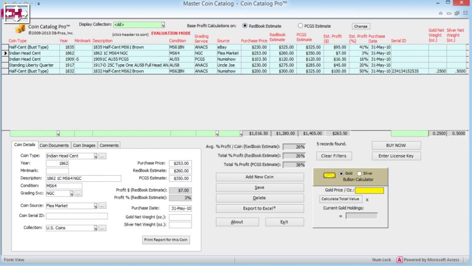 screenshot of program