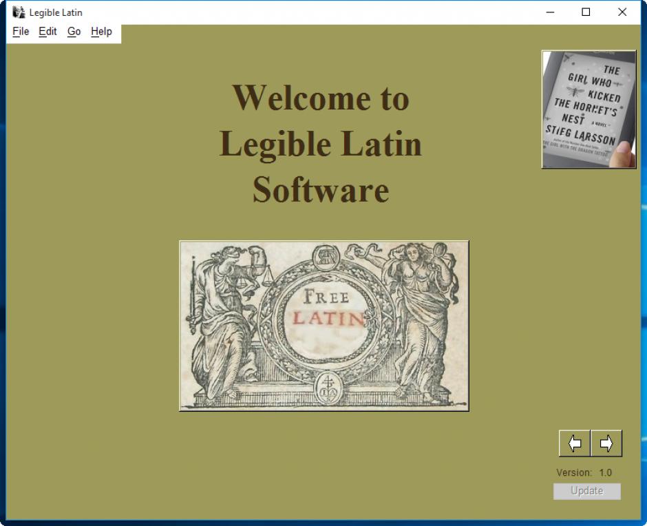 screenshot of program