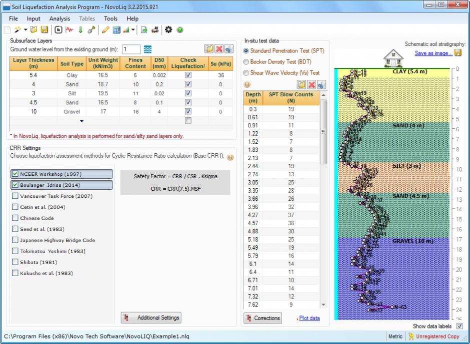 screenshot of program