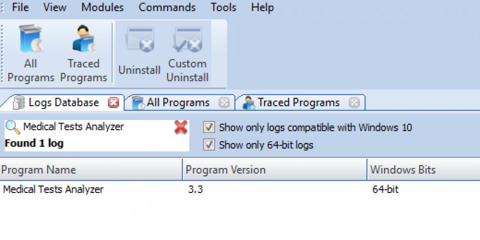 revo uninstaller pro uninstall medical tests analyzer using logs