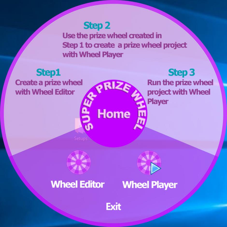 Super Prize Wheel main screen