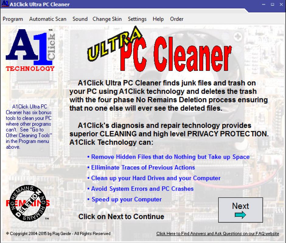 A1Click Ultra PC Cleaner