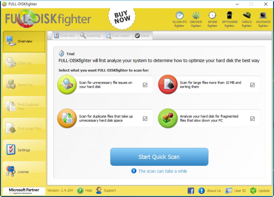 FULL-DISKfighter main screen