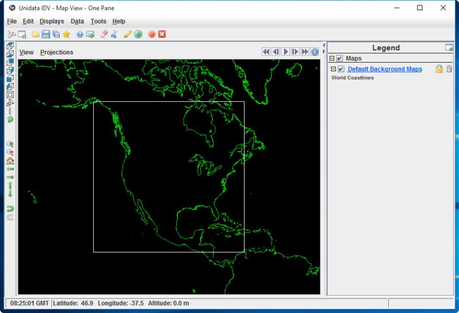 Integrated Data Viewer main screen