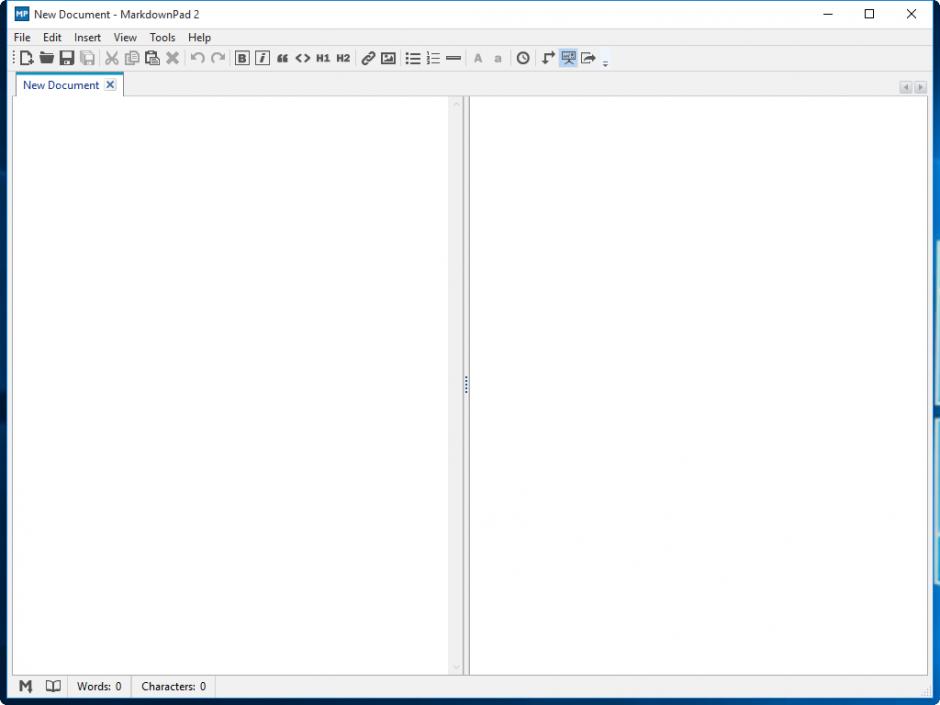 MarkdownPad main screen