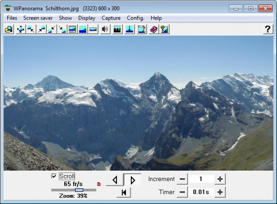 screenshot of program