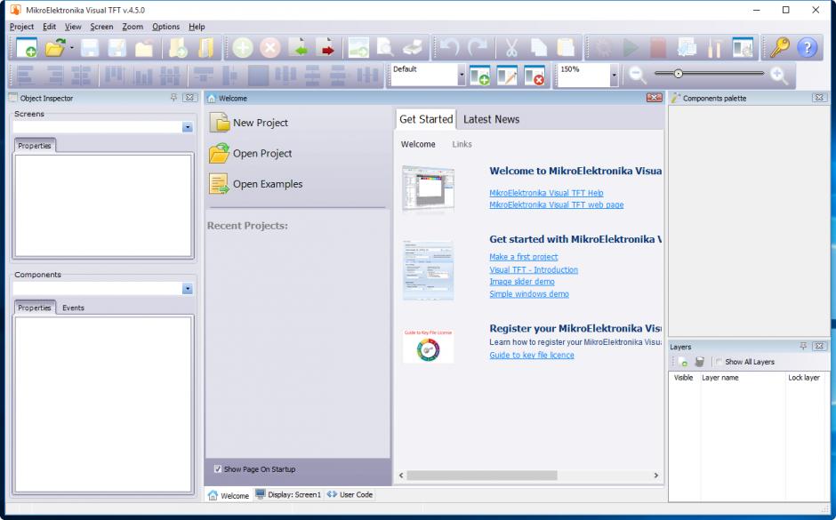 screenshot of program