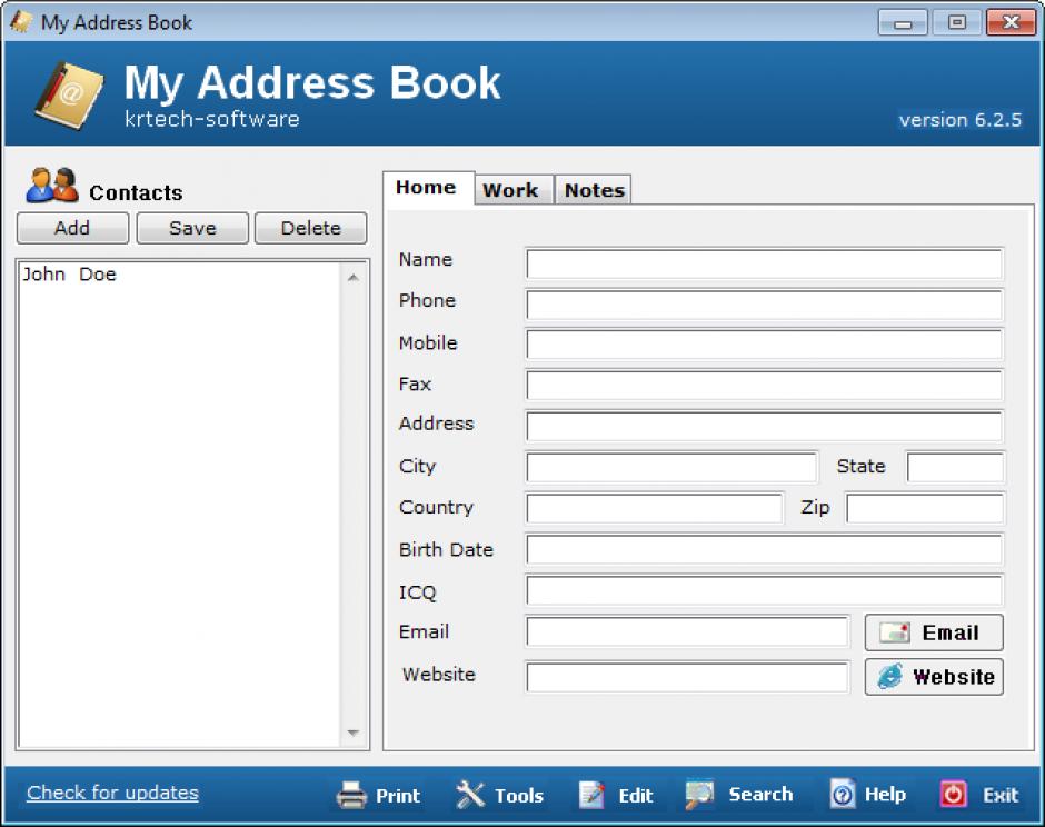 free downloadable address book software