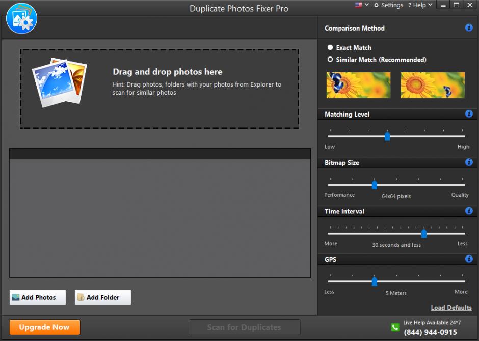 Duplicate Photos Fixer Pro main screen