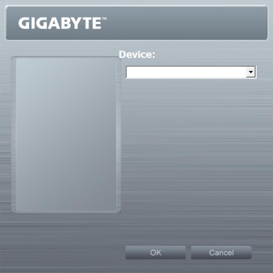 GIGABYTE Sim main screen