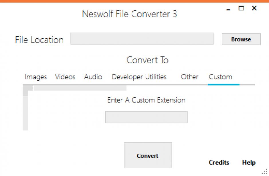 Neswolf File Converter main screen