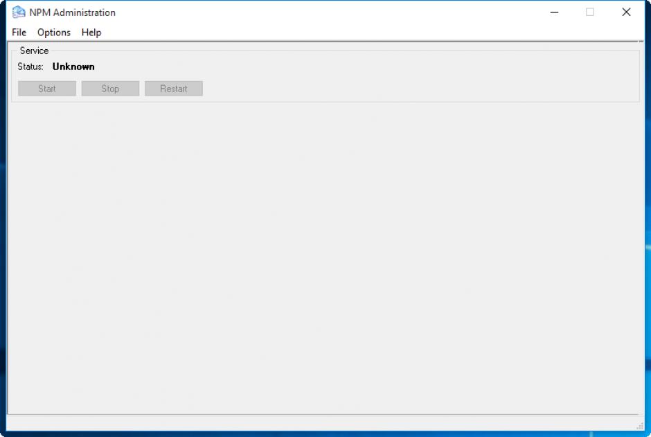 Network Password Manager main screen