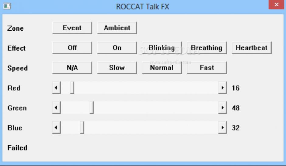Roccat Talk main screen