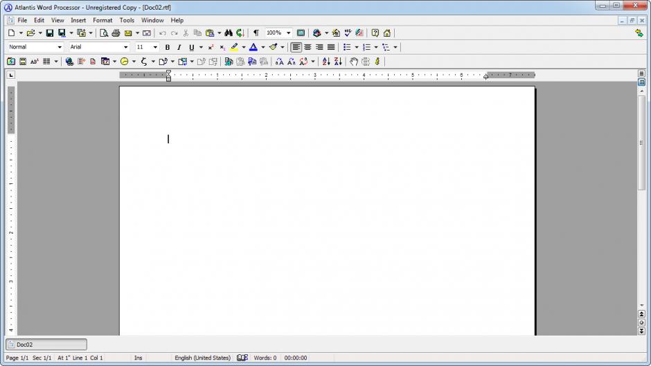 screenshot of program