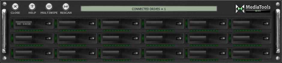 MediaTools Wipe main screen