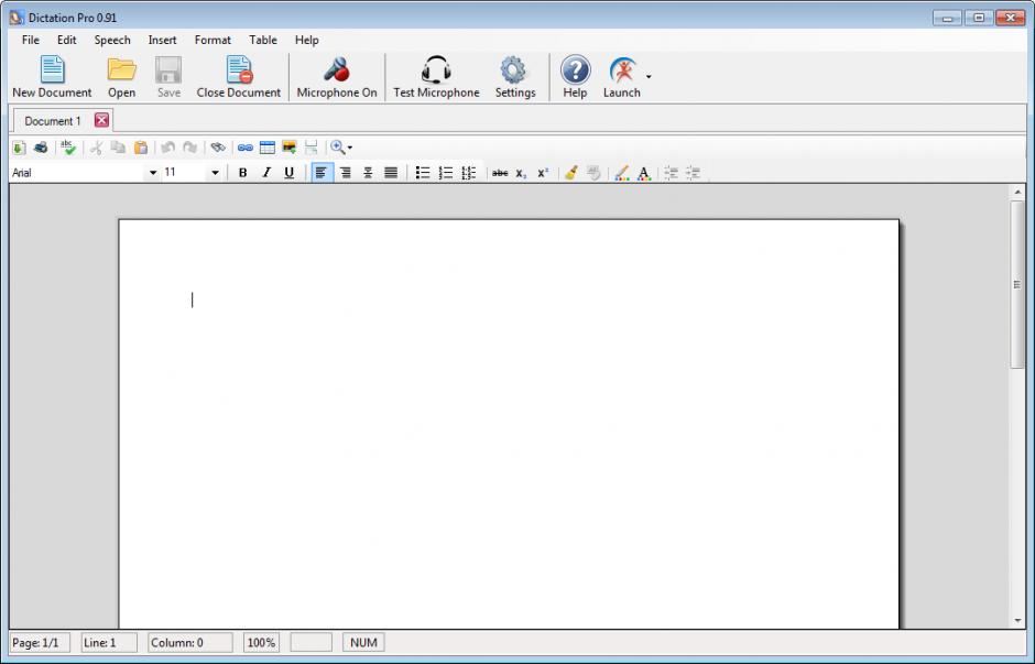 screenshot of program