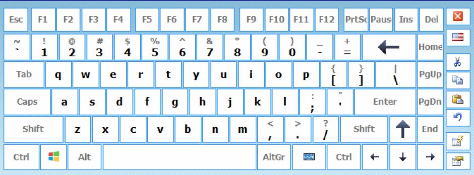 Hot Virtual Keyboard main screen