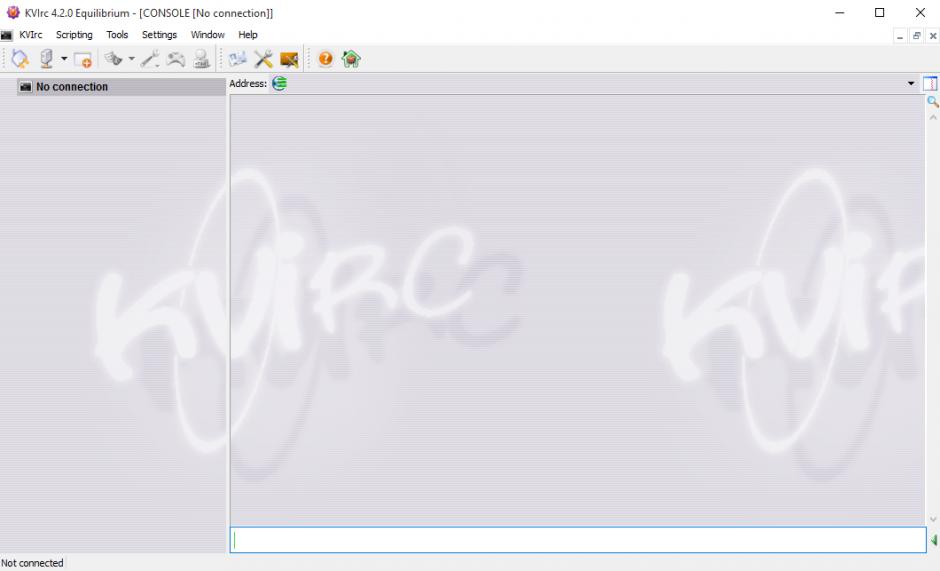 KVIrc main screen