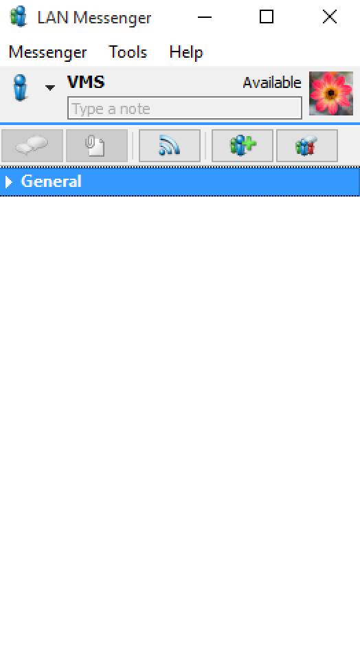 LAN Messenger main screen