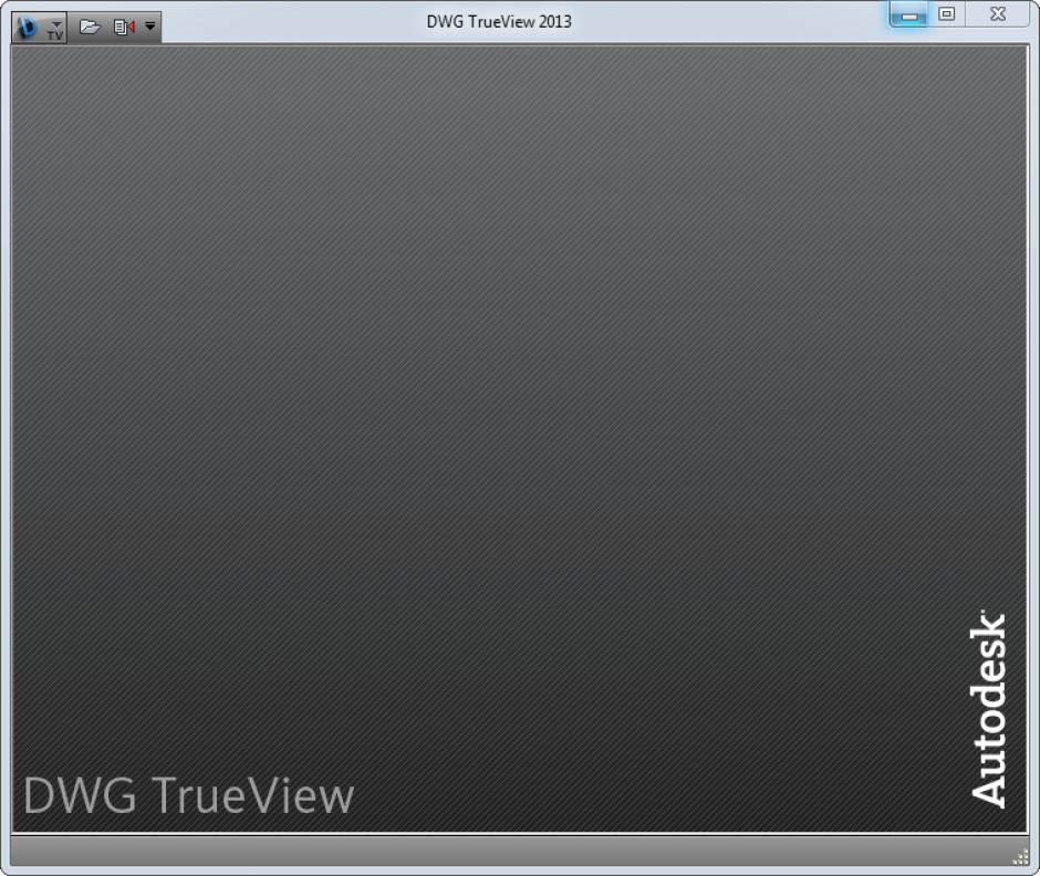 DWG TrueView 2013 main screen
