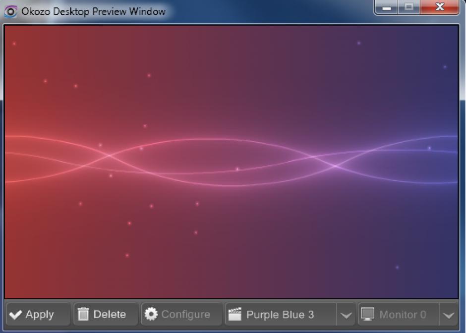 Okozo Desktop main screen