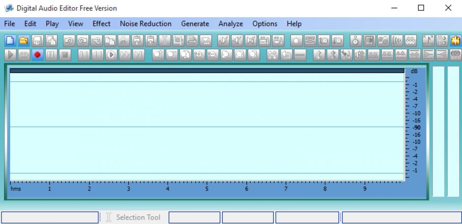 Digital Audio Editor main screen