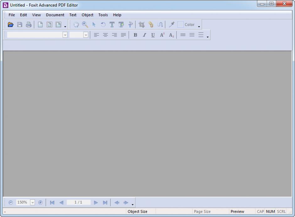 Foxit Advanced PDF Editor main screen