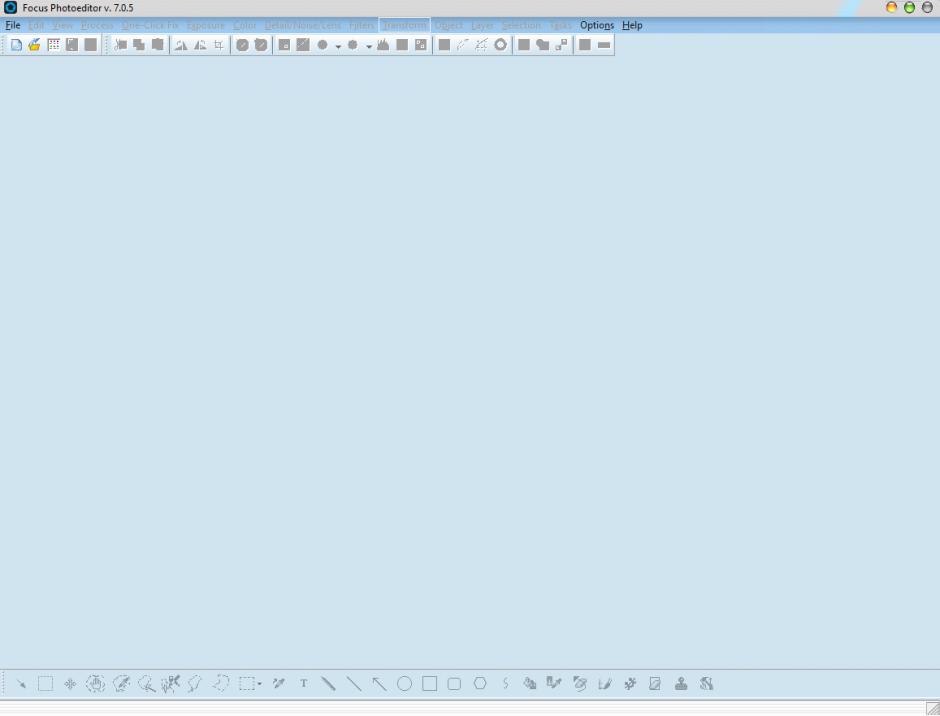 Focus Photoeditor main screen