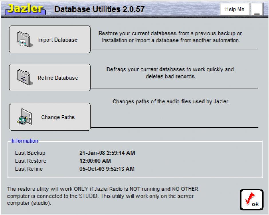 Jazler Radio II main screen