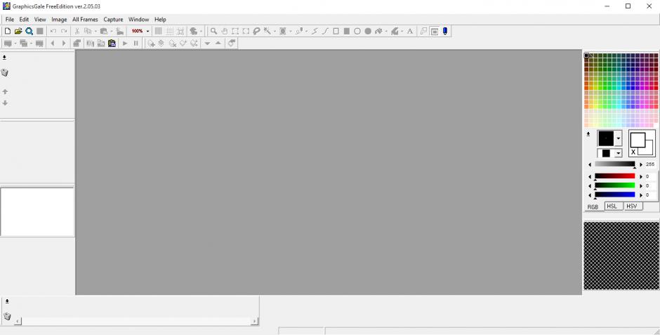 GraphicsGale Free Edition main screen