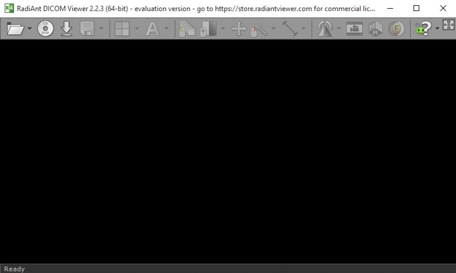 RadiAnt DICOM Viewer main screen