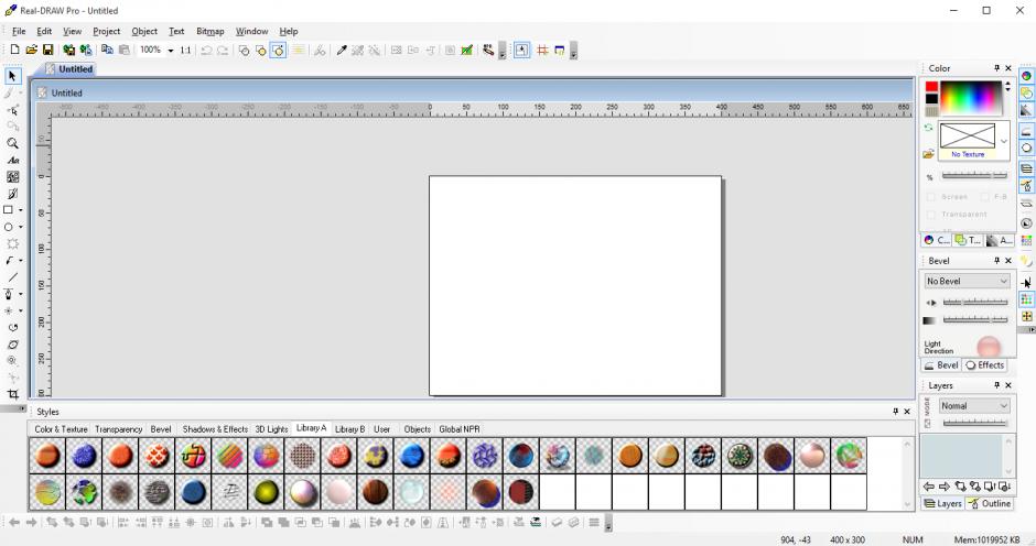 screenshot of program