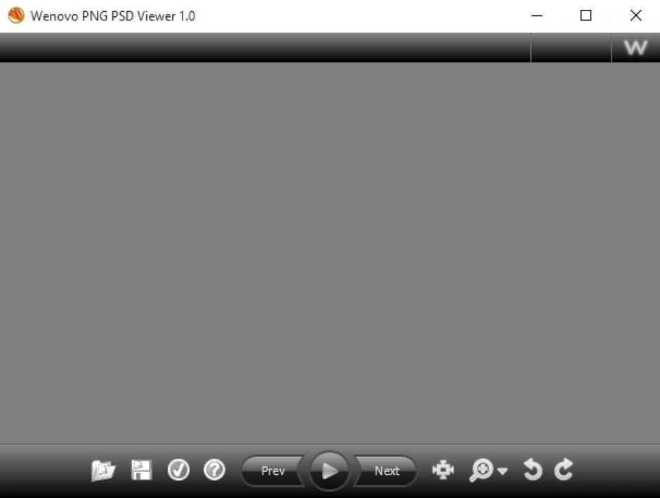 Wenovo PNG PSD Viewer main screen