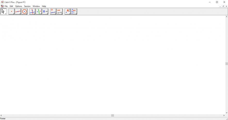 Cabri II Plus main screen