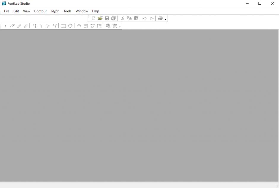 Fontlab Studio main screen