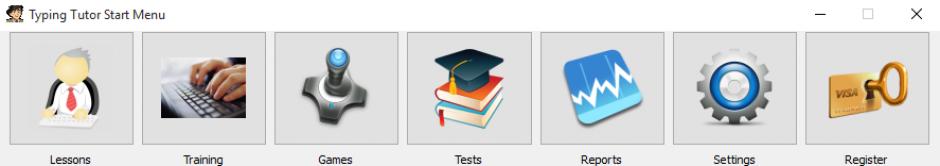 Arabic Typing Tutor main screen