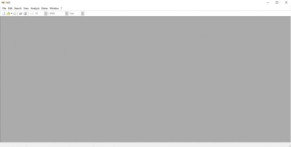 HxD Hex Editor main screen