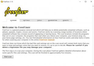 FreeFixer main screen