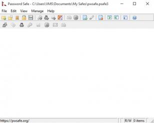 Password Safe main screen