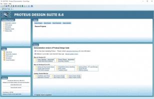Proteus 8 Demonstration main screen