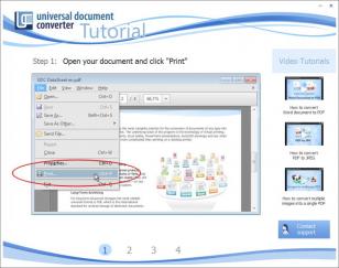Universal Document Converter main screen