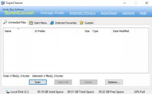 SuperCleaner main screen