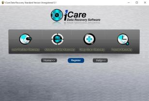 iCare Data Recovery main screen
