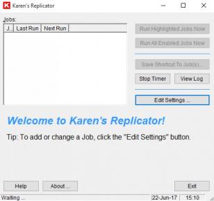Karen's Replicator main screen